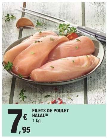 Filets de poulet Halal