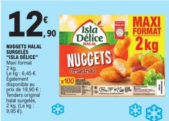 NUGGETS HALAL SURGELÉS “ISLA DÉLICE”