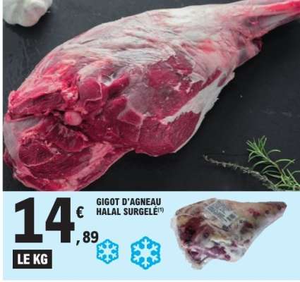 GIGOT D'AGNEAU HALAL SURGELÉ