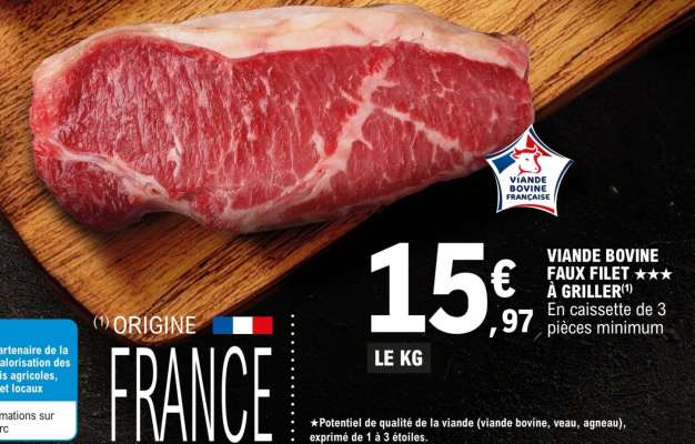 Viande Bovine : Faux-Filet***