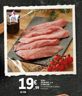 Veau : Escalope***