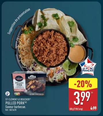 ST-CLÉMENT LE BOUCHER® PULLED PORK