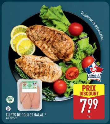 Filets de poulet Halal