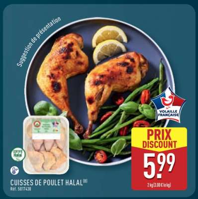 Cuisses de poulet Halal