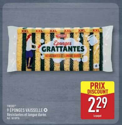 TWIDO® 9 ÉPONGES VAISSELLE