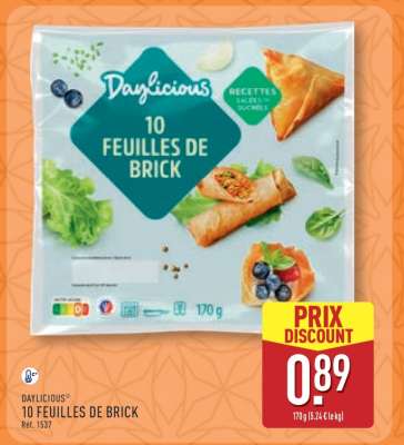 Daylicious 10 Feuilles de Brick
