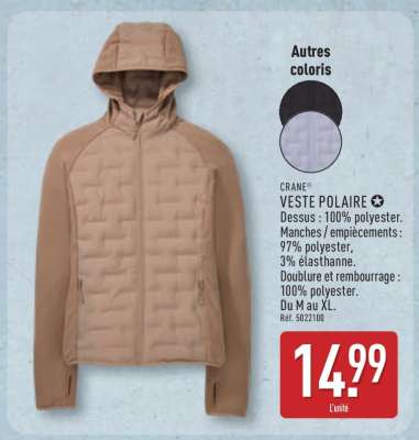 CRANE® VESTE POLAIRE