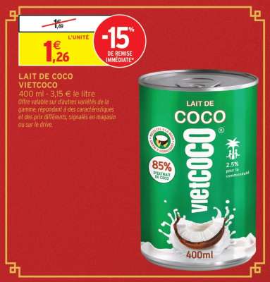 Lait de coco VIETCOCO