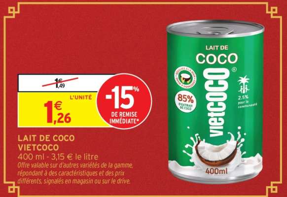 Lait de coco VIETCOCO