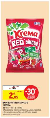 Bonbons Red'dingue Krema