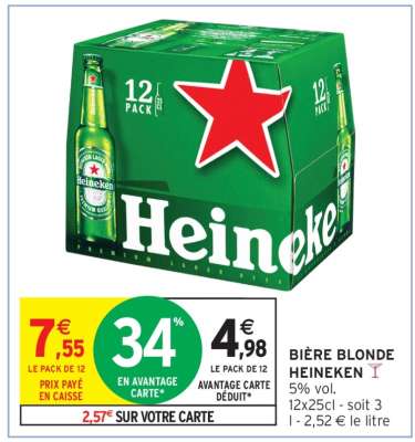 Bière Blonde Heineken*
