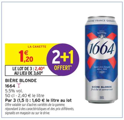 1664 BIÈRE BLONDE