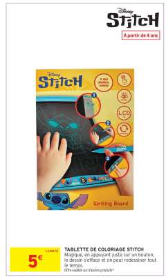 TABLETTE DE COLORIAGE STITCH