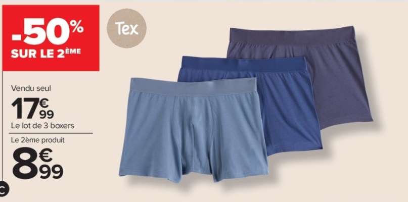 Tex - Lot de 3 boxers