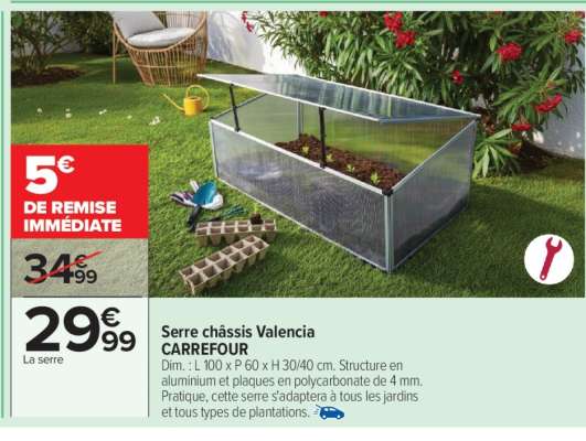 Serre châssis Valencia CARREFOUR