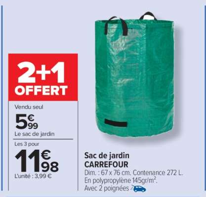 Sac de jardin CARREFOUR