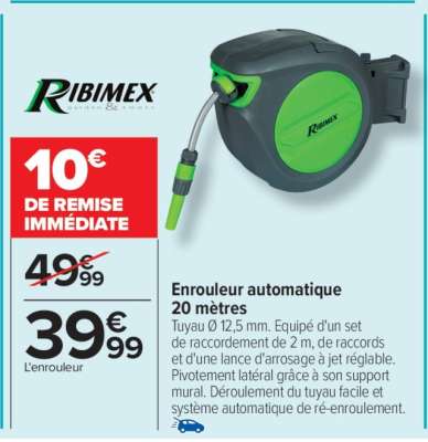 Enrouleur automatique 20 mètres