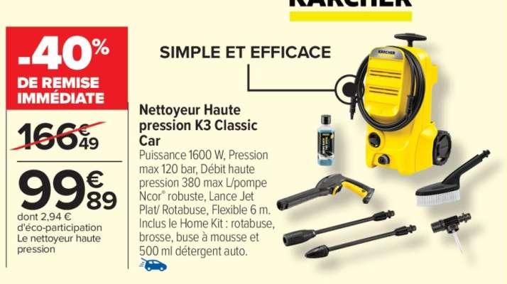 Nettoyeur Haute pression K3 Classic Car