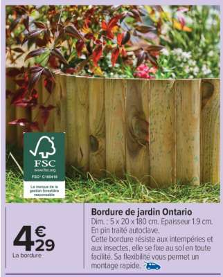 Bordure de jardin Ontario