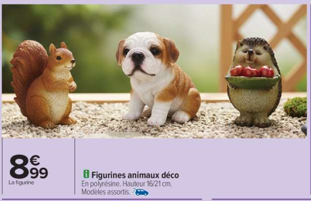 Figurines animaux déco