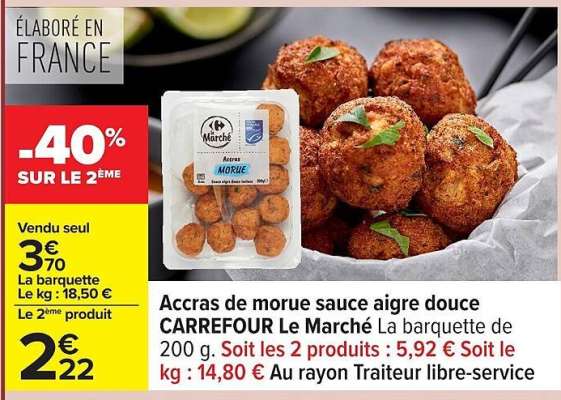Accras de morue sauce aigre douce