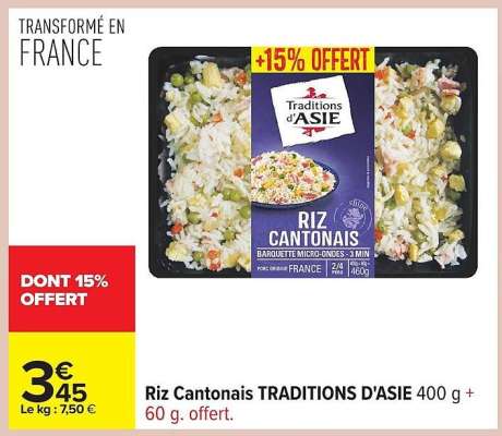 Riz Cantonais 'Traditions d'Asie'