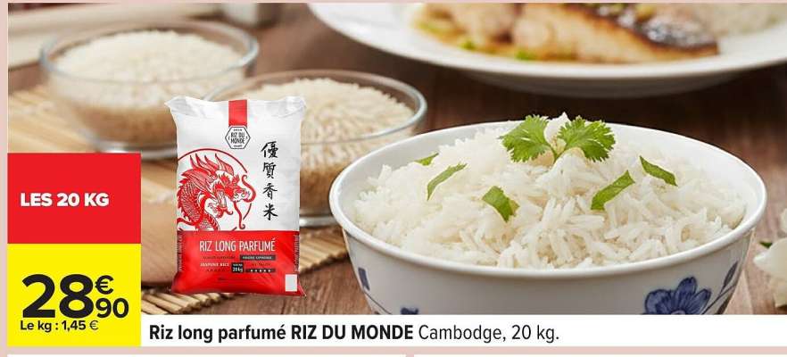 Riz long parfumé RIZ DU MONDE Cambodge