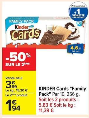 KINDER Cards "Family Pack"