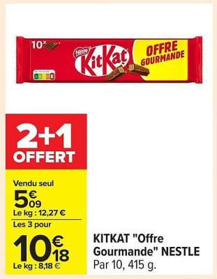 KITKAT "Offre Gourmande" NESTLE
