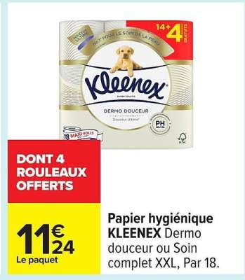 PAPIER HYGIÉNIQUE "KLEENEX"