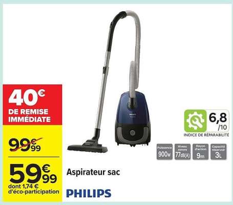 Aspirateur sac PHILIPS