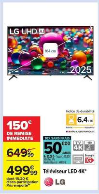 Téléviseur LED 4K LG