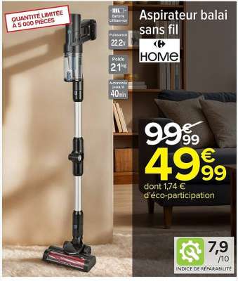 Aspirateur balai sans fil