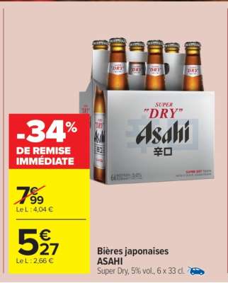 Bières japonaises ASAHI