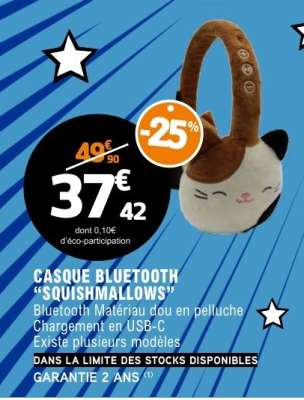 CASQUE BLUETOOTH “SQUISHMALLOWS”