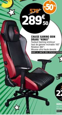 Chaise Gaming Odin Drakk "Konix"