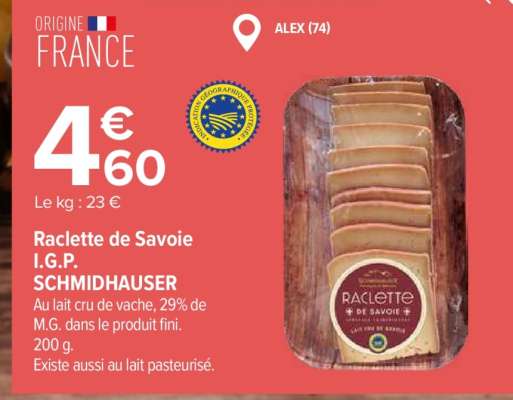 Raclette de Savoie I.G.P. SCHMIDHAUSER