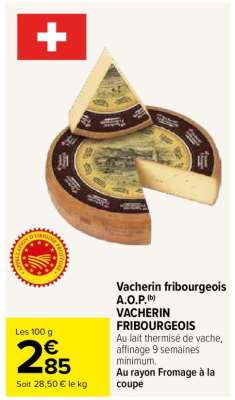 Vacherin fribourgeois A.O.P.