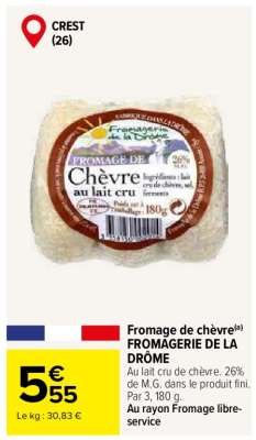 Fromage de Chèvre Fromagerie de la Drome