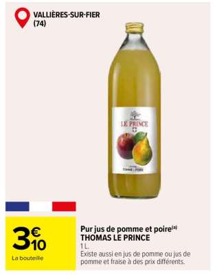 Pur jus de pomme et poire THOMAS LE PRINCE