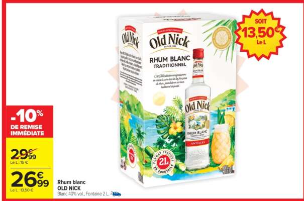 Rhum Blanc Old Nick
