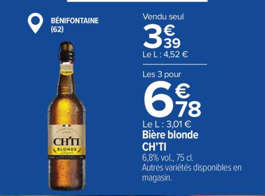 Bière Blonde Ch'ti*