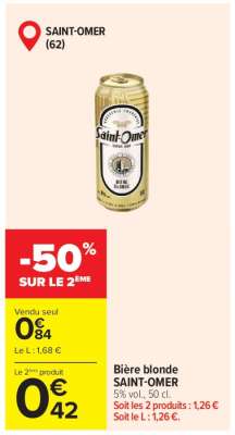 Bière Blonde Saint-Omer
