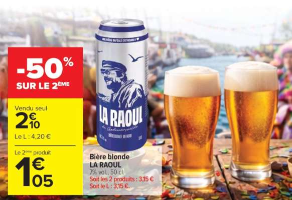 BIÈRE BLONDE LA RAOUL