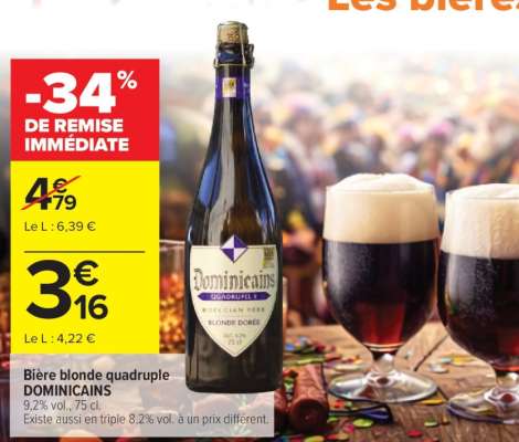 BIÈRE BLONDE QUADRUPLE “DOMINICAINS”