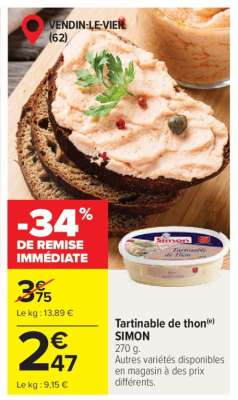 Tartinable de thon(e) SIMON