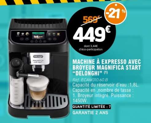 Machine à Expresso avec Broyeur Magnifica Start "Delonghi"