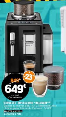 EXPRESSO RIVELIA NOIR "DELONGHI"