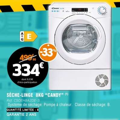 SECHE LINGE 8KG 'CANDY'