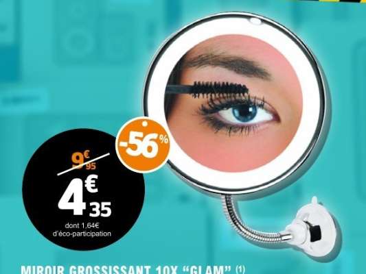 MIROIR GROSSISSANT 10X "GLAM"